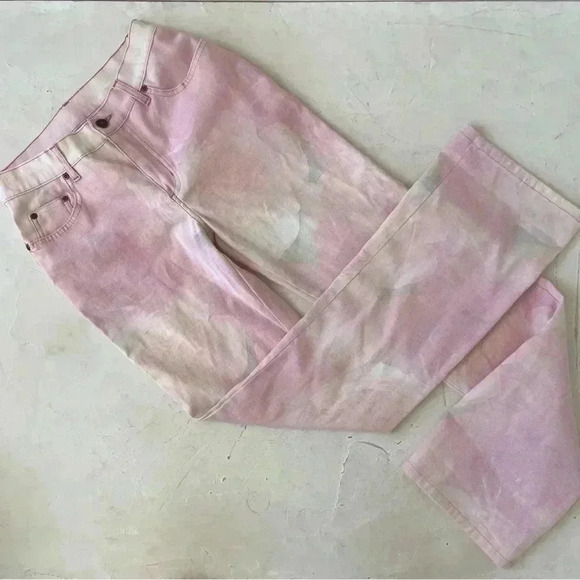 Vintage Jeanology Newport News Jeans Artsy Ombre Multicolor Vintage Y2K Size 6 - Picture 10 of 12